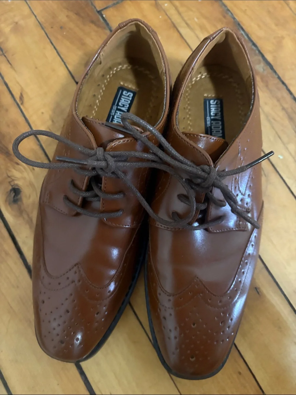 Stacey Adam’s Boys Wingtip Oxford Shoes, Size 3M
